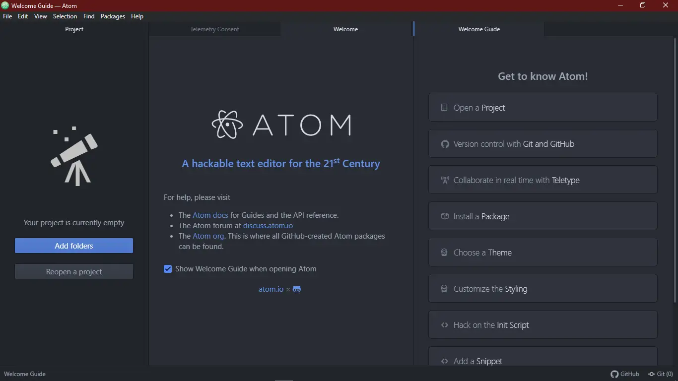 Atom Python