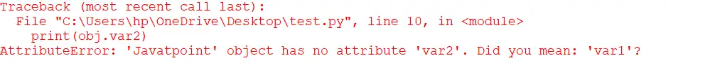 AttributeError i Python