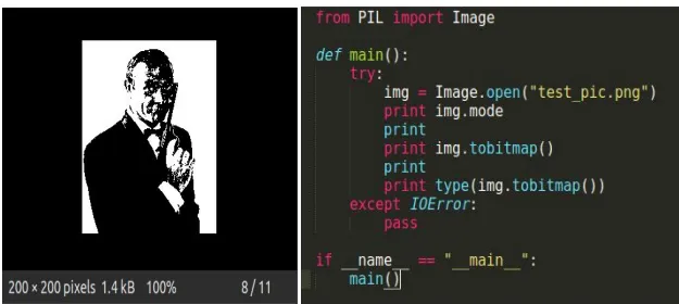 kuvan muuntaminen bittikartaksi pythonissa
