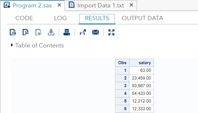 Formato de dados numéricos SAS