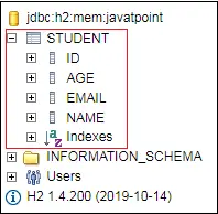 Base de dades Spring Boot H2