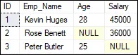 وظيفة SQL Server ISNULL