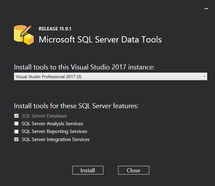 Požiadavky na SQL Server Integration Services