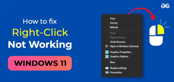Jak opravit nefunkční kliknutí pravým tlačítkem ve Windows-11